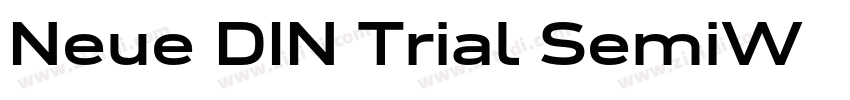 Neue DIN Trial SemiW字体转换